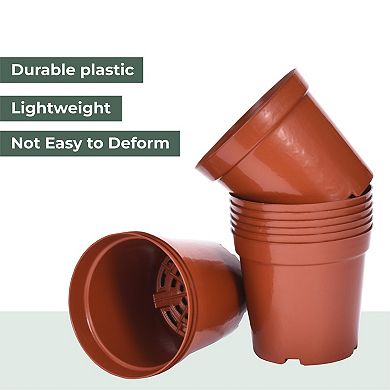 Plastic Pots For Plants, Pot For Planting Herb, Flower, Or Houseplant