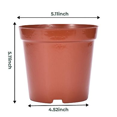 Plastic Pots For Plants, Pot For Planting Herb, Flower, Or Houseplant