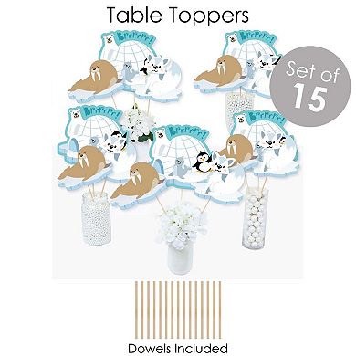 Big Dot Of Happiness Arctic Polar Animals - Party Supplies - Banner Decor Kit - Fundle Bundle