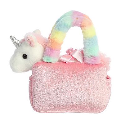 Aurora Small Pink Fancy Pals 6.5" Rainbow Love Fashionable Stuffed Animal