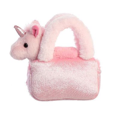 Aurora Small Pink Fancy Pals 6" Plushy Pink Fashionable Stuffed Animal