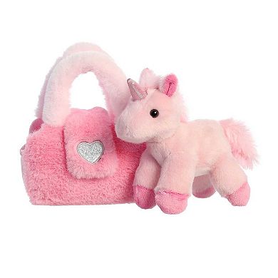 Aurora Small Pink Fancy Pals 6" Plushy Pink Fashionable Stuffed Animal