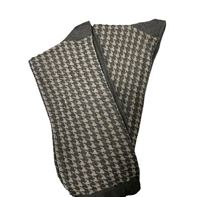 Houndstooth Crew Lightweight Breathable 2 Pair Pack Socks