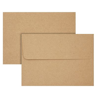 50-pk A7 Brown Kraft Paper Envelopes With Self-sealing Flaps For 5x7 Cards