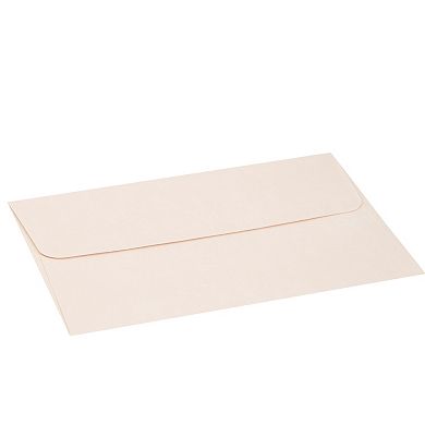 50 Pack Blush Pink Envelopes 5x7 Bronze Lining, A7 Size For Wedding Invitations