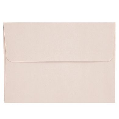 50 Pack Blush Pink Envelopes 5x7 Bronze Lining, A7 Size For Wedding Invitations