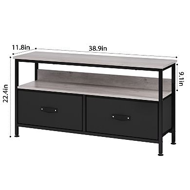 Dresser TV Stand 2-Drawers, TV & Media Console Table Furniture