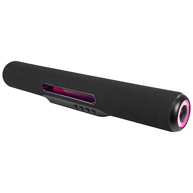 iLive 18-inch Portable Wireless Multimedia Soundbar Speaker with LED Lights