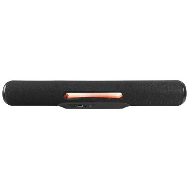 iLive 18-inch Portable Wireless Multimedia Soundbar Speaker with LED Lights