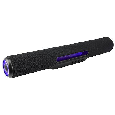 iLive 18-inch Portable Wireless Multimedia Soundbar Speaker with LED Lights