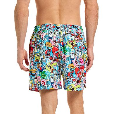 Men's OppoSuits SpongeBob Frenzy Swim Trunks