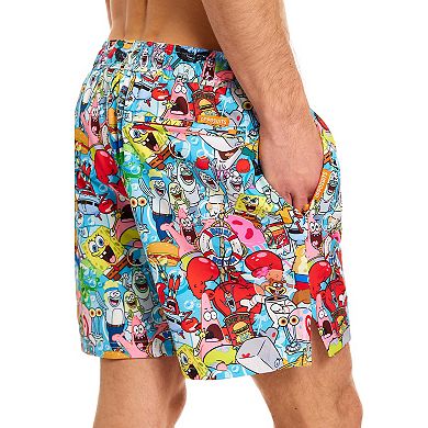 Men's OppoSuits SpongeBob Frenzy Swim Trunks