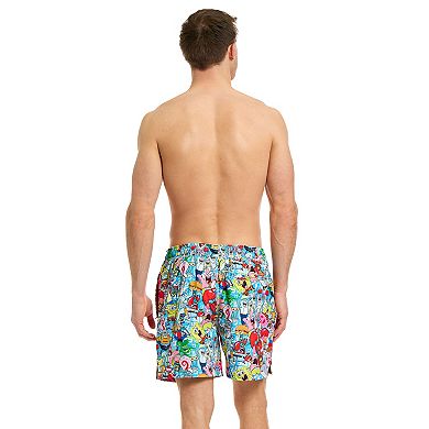 Men's OppoSuits SpongeBob Frenzy Swim Trunks