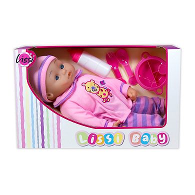 Lissi 16" Soft Baby Doll With Feeding Accessories
