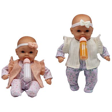 Gi-Go Toys Dream Collection: My Dream Baby Dolls 13" Happy Twins Playset