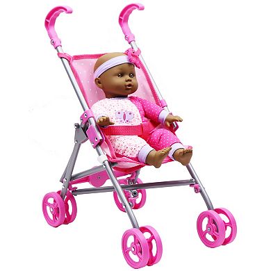 Gi-Go Toys Dream Collection: 14" Baby Doll with Stroller Playset