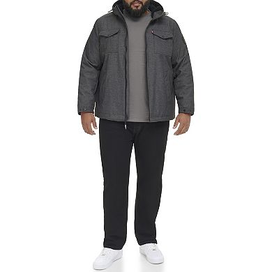 Big & Tall Levi's?? Soft Shell Sherpa-Lined Hooded Storm Coat