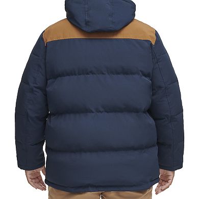 Big & Tall Levi's® 4 Pocket Hooded Puffer Jacket