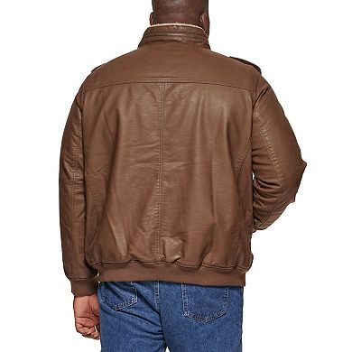 Big & Tall Levi's?? Faux Leather Sherpa Lined Bomber Jacket