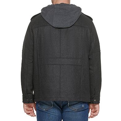 Big & Tall Levi's® Wool Blend Jacket with Hood