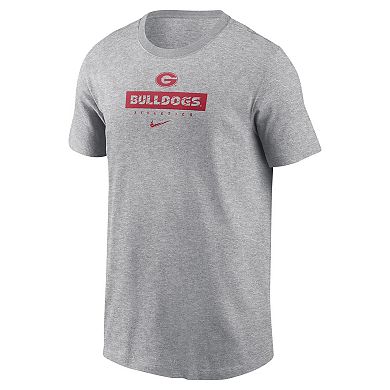 Preschool Nike Gray Georgia Bulldogs Team Logo T-Shirt