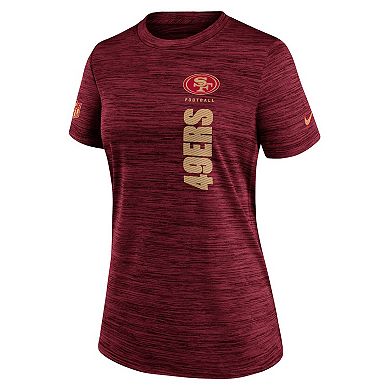 Women's Nike Scarlet San Francisco 49ers Velocity Performance T-Shirt