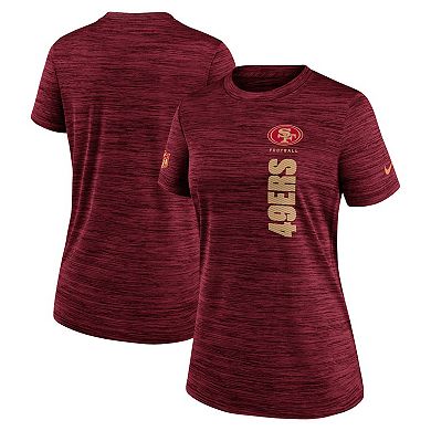Women's Nike Scarlet San Francisco 49ers Velocity Performance T-Shirt