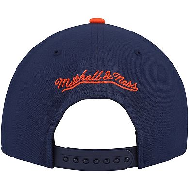 Men's Mitchell & Ness Navy/Orange Illinois Fighting Illini 2-Tone 2.0 Snapback Hat