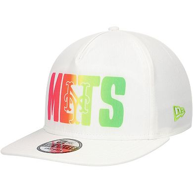 Men's New Era White New York Mets Spring Spectrum Golfer Snapback Hat
