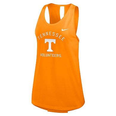 Women's Nike Tennessee Orange Tennessee Volunteers Primetime Open Back Tank Top