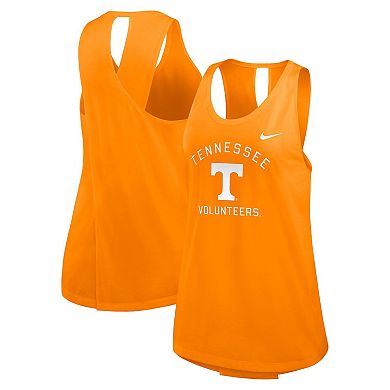 Women's Nike Tennessee Orange Tennessee Volunteers Primetime Open Back Tank Top