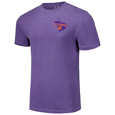Unisex Purple Clemson Tigers Hyper Local Palmetto Tiger T-Shirt