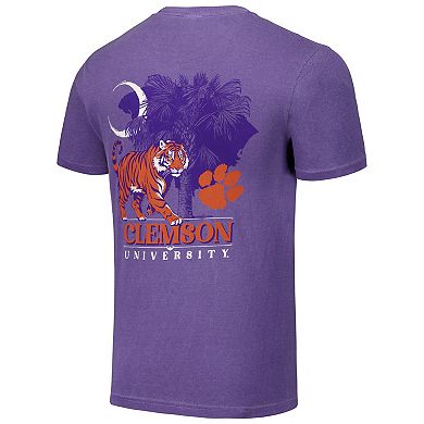 Unisex Purple Clemson Tigers Hyper Local Palmetto Tiger T-Shirt