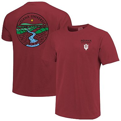 Unisex Crimson Indiana Hoosiers Scenic Comfort Colors T-Shirt