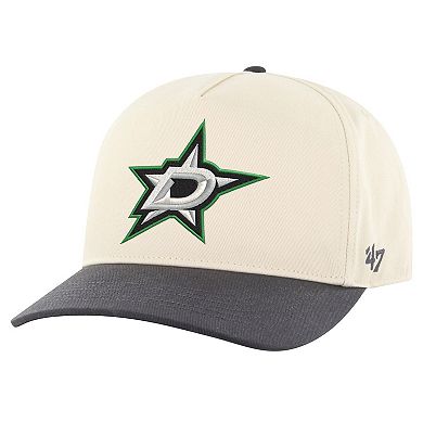 Men's '47 Cream/Charcoal Dallas Stars Hitch Adjustable Hat