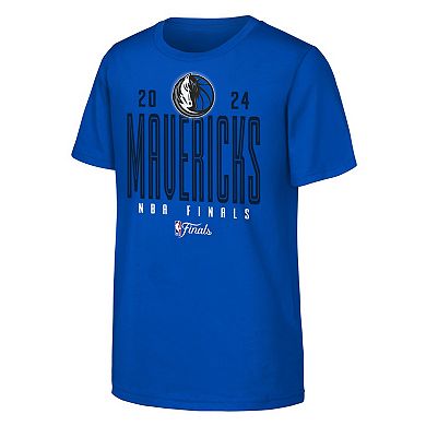 Youth Fanatics Royal Dallas Mavericks 2024 NBA Finals Roster T-Shirt