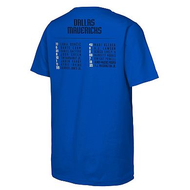 Youth Fanatics Royal Dallas Mavericks 2024 NBA Finals Roster T-Shirt