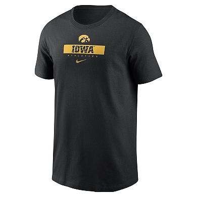 Preschool Nike Black Iowa Hawkeyes Team Logo T-Shirt