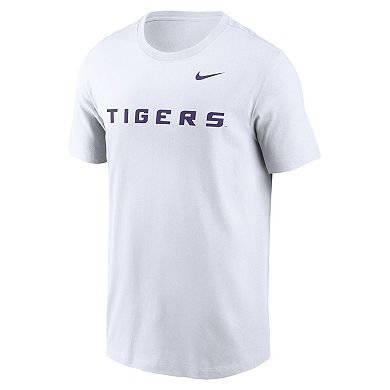 Men's Nike White LSU Tigers Primetime Evergreen Wordmark T-Shirt