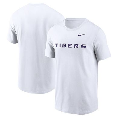 Men's Nike White LSU Tigers Primetime Evergreen Wordmark T-Shirt