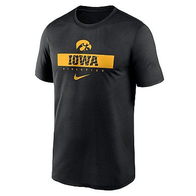 Men's Nike Black Iowa Hawkeyes 2024 Sideline Legend Performance  T-Shirt