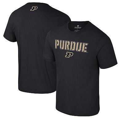 Men's Colosseum Black Purdue Boilermakers Color Pop Active Blend T-Shirt