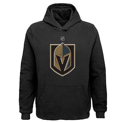 Youth Black Vegas Golden Knights Primary Logo Pullover Hoodie