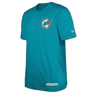 Men's New Era Aqua Miami Dolphins 2024 NFL Training Camp T-Shirt
