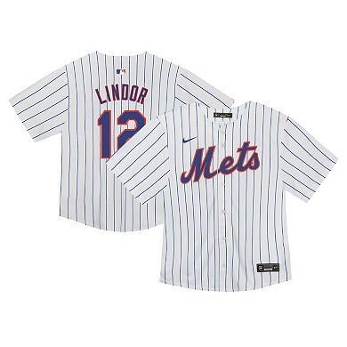 Infant Nike Francisco Lindor White New York Mets  Game Jersey