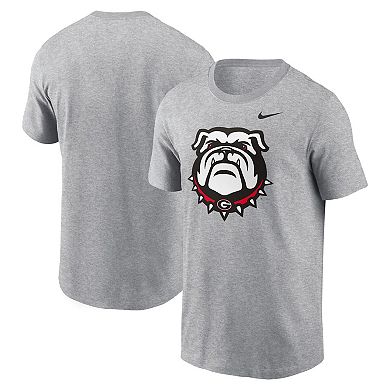 Men's Nike Heather Gray Georgia Bulldogs Primetime Evergreen Alternate Logo T-Shirt