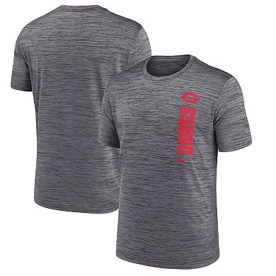 Men's Nike Gray Georgia Bulldogs 2024 Sideline Velocity Performance  T-Shirt