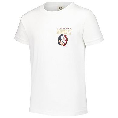 Youth White Florida State Seminoles Hyperlocal Comfort Colors T-Shirt