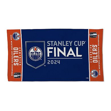 WinCraft Edmonton Oilers 2024 Western Conference Champions Locker Room 22'' x 42'' Double-Sided Towel