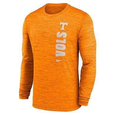 Men's Nike Tennessee Orange Tennessee Volunteers 2024 Sideline Velocity Performance Long Sleeve T-Shirt